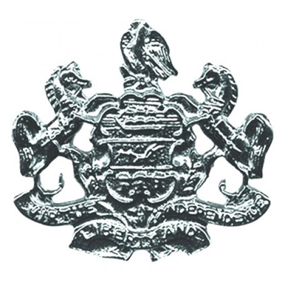 PA State Seal Collar Brass