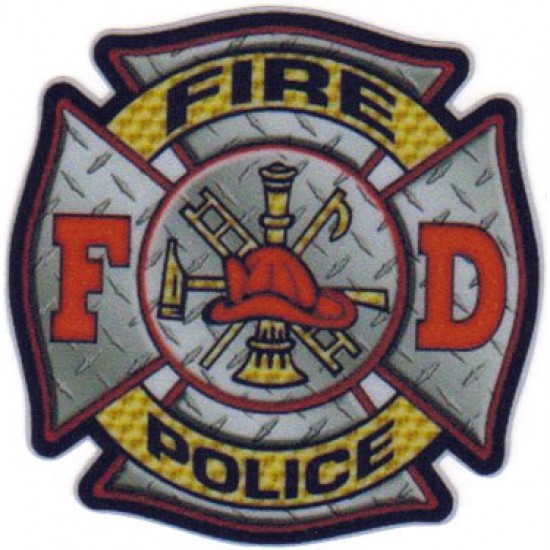 Fire Dept Fire Police Decal