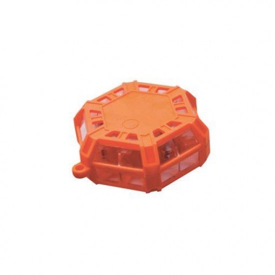 6-Pack AERVOE Red LED Road Flare Kit w/ Charging Case 1163 