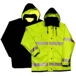 Hi-Vis Reversible Rain Jacket